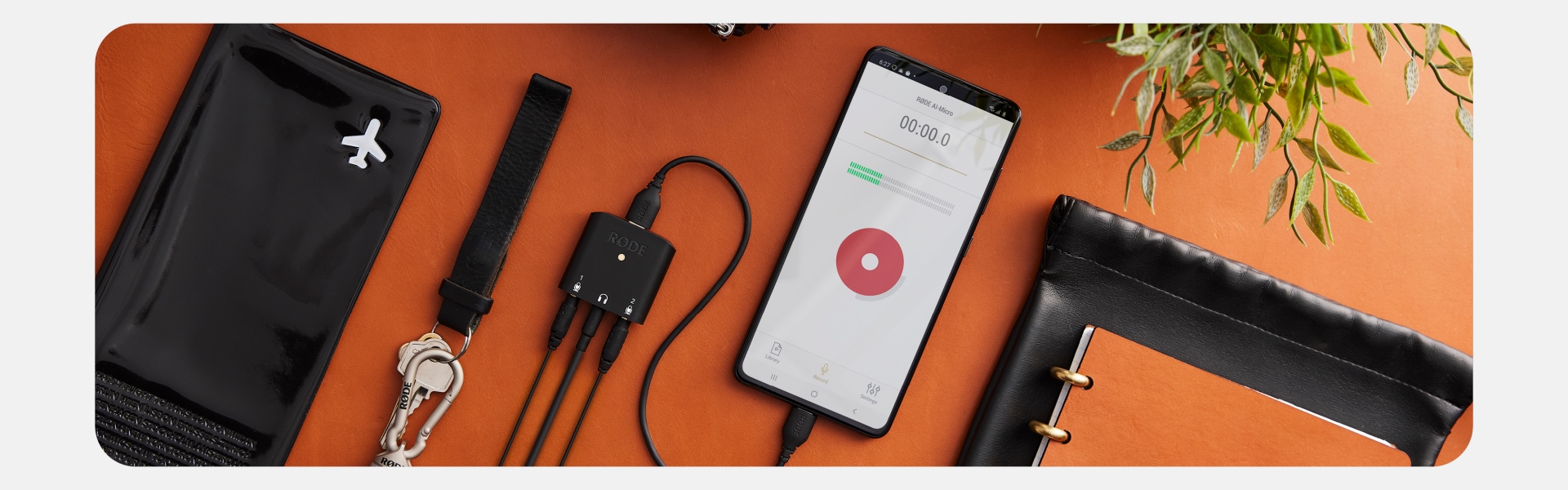 ממשק הקלטת סאונד קומפקטי שני ערוצים AI-Micro