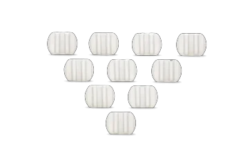 סט 10 תושבות דיסקרטיות למיקרופון דש InvisiLav