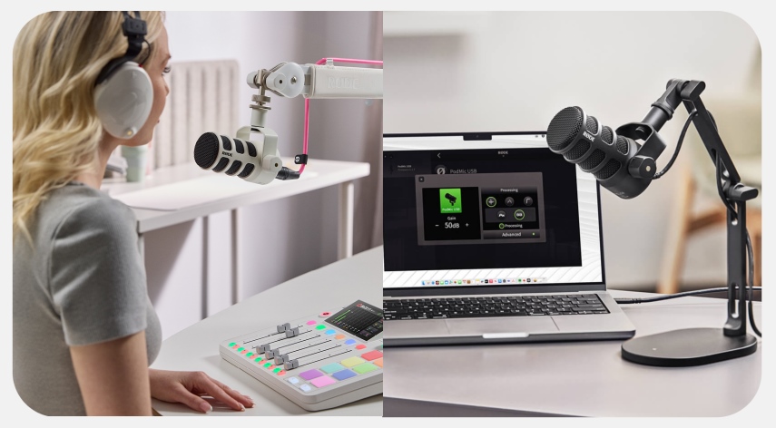 מיקרופון שידור דינמי PodMic USB