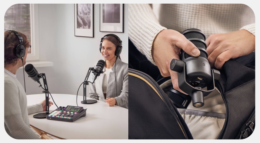 מיקרופון שידור דינמי PodMic USB