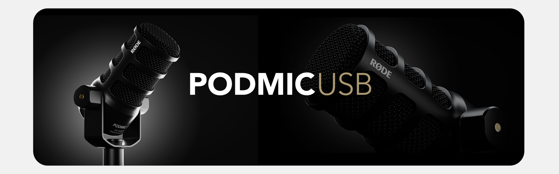 מיקרופון שידור דינמי PodMic USB