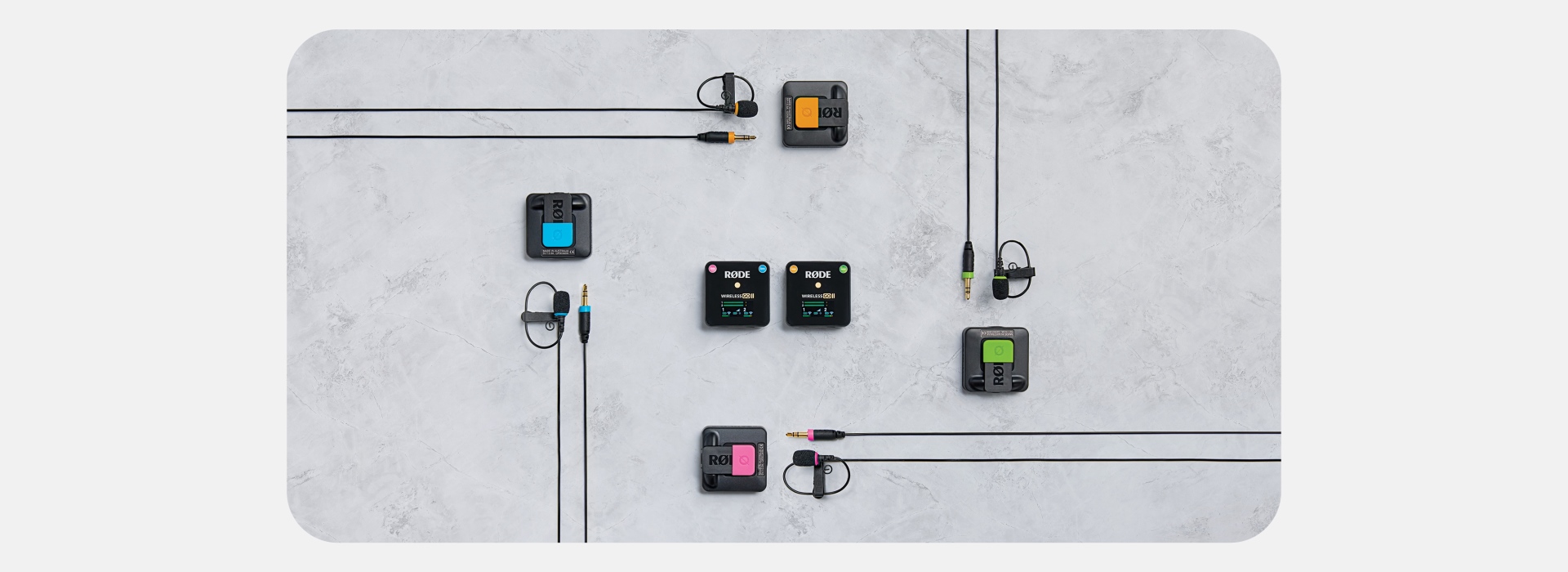 ערכת זיהוי צבעים למערכת מיקרופונים אלחוטית COLORS2