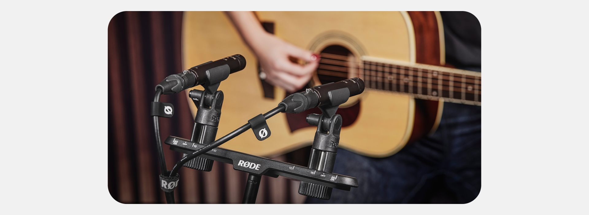 סטנד סטריאו לזוג מיקרופונים Stereo Bar