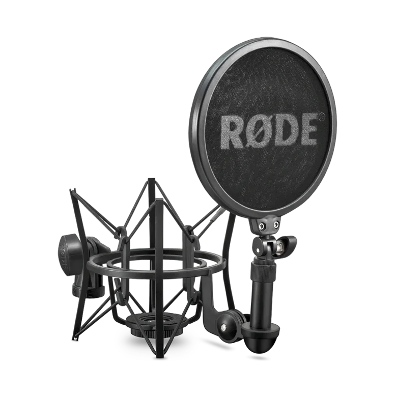 בולם זעזועים למיקרופוני סטודיו עם פופ פילטר SM6